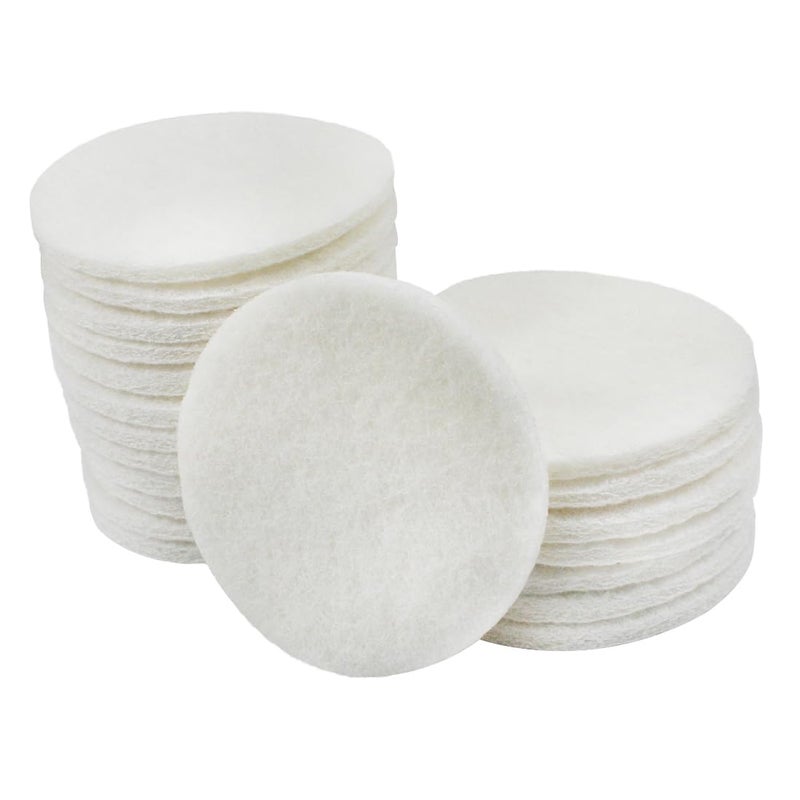 JUNLIXN 4 Inch 1200 Grit Drill Brush Scrubber Scouring Pads, 5 Pcs Hook & Loop Power Scrubber Scour for Rotary Tools, Random Orbital Sander (White) - Image 1